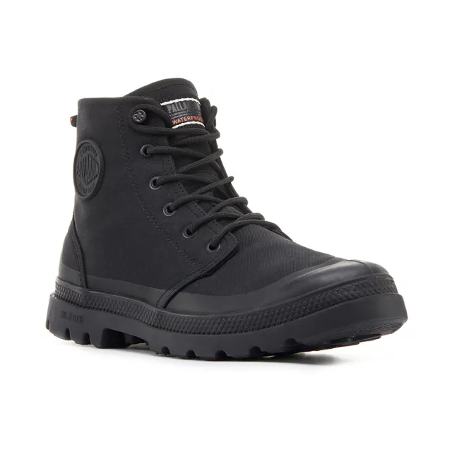 【Palladium】PAMPA RCYCL LITE+WP+ ZIP再生科技輕量拉鍊橘標防水靴-中性-黑(74066-001)