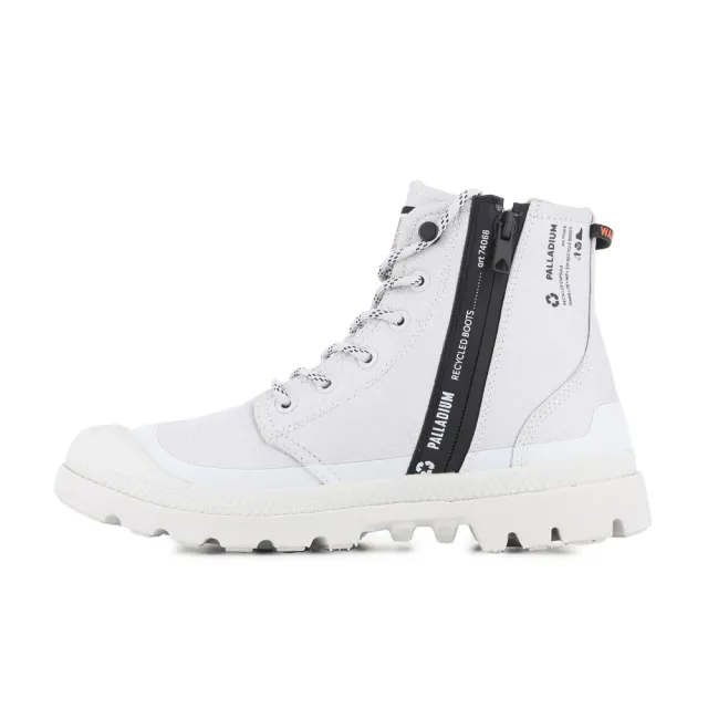 【Palladium】PAMPA RCYCL LT+ WP+ ZIP再生科技輕量拉鍊橘標防水靴/休閒鞋-男鞋/女鞋-冰河灰(74066-069-M)