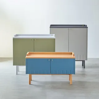 【有情門】STRAUSS Lab 夏綠地收納櫃 雙門款 寬84cm 高107cm(製作期2-3週/實木/MIT/玄關櫃/鞋櫃/收納櫃)