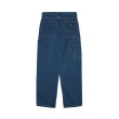 【Dickies】男款石洗靛藍色純棉多口袋休閒直筒牛仔伐木工裝長褲｜DK001993C7K