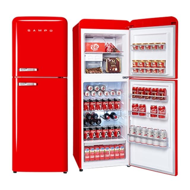 【SAMPO 聲寶】210公升一級能效歐風美型變頻雙門冰箱(SR-C21D-R)