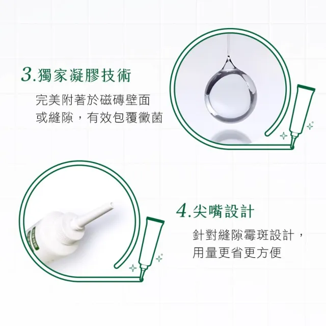 【Have Green Days 綠綠好日】三入組_益生菌深層除霉凝膠150g(益生菌配方 大容量 浴室除霉)