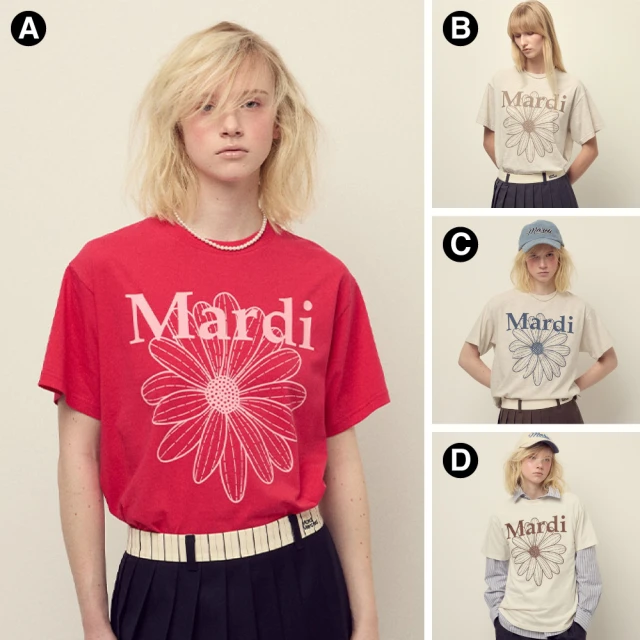【MARDI MERCREDI】印花短TEE 多色 經典小雛菊  臘腸狗 CROPPED / TSHIRT FLOWERMARDI/TSHIRT DDANJI