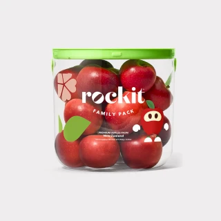 FruitGo 馥果 紐西蘭Rockit樂淇蘋果小家庭號歡樂分享桶x2桶/箱(10-12顆約586g/桶)中秋送禮