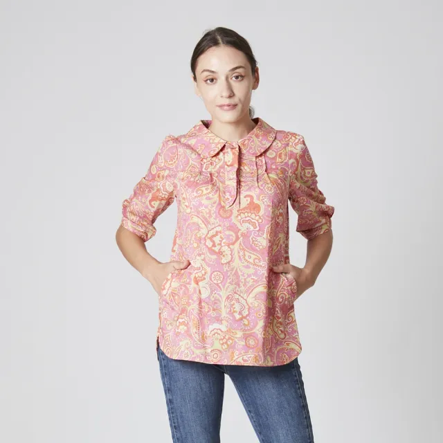 【FIORE 花蕾】時尚美學花色上衣