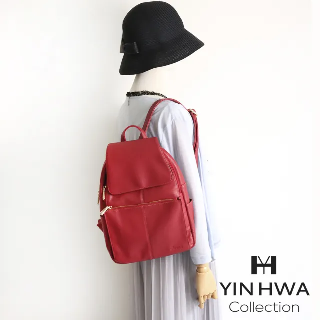 【YIN HWA 盈樺】都會簡約氣質後背包