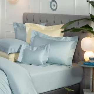 【WEDGWOOD】600織埃及棉 素面鬆緊床包一件｜佛羅倫斯系列(百貨款｜雙人150x186cm)