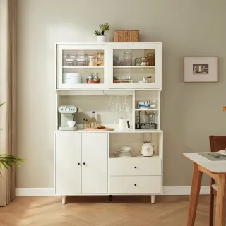 【hoi! 好好生活】Linsy現代簡約餐邊櫃1.2M 荷花白