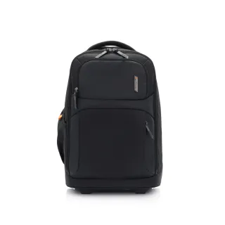 【AMERICAN TOURISTER 美國旅行者】SEGNO 2.0 日常商務多功能拉桿兩用筆電後背包/登機箱/電腦包16吋(黑)