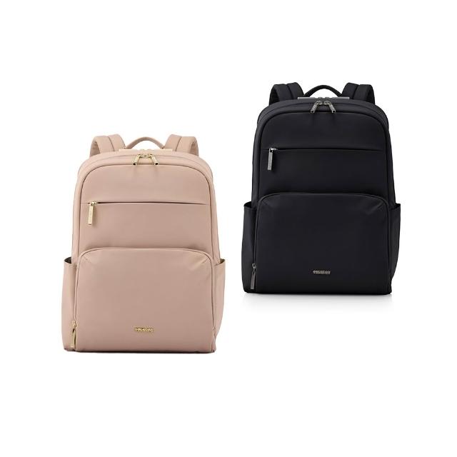【AMERICAN TOURISTER 美國旅行者】BRIDGET 日常商務輕量大容量筆電後背包/女包/雙肩包14吋(多色可選)