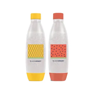 【Sodastream】水滴型專用水瓶1L 2入(熱帶水果)