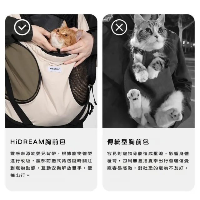 【HiDREAM】寵物托特胸前包(寵物外出包/貓狗適用/狗狗背包/貓咪背包/貓咪外出包/寵物包)