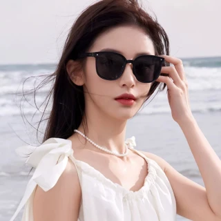 【SUNS】時尚折疊墨鏡 Polarized偏光墨鏡 經典黑 流行明星款 大框顯小臉(輕量/防眩光/遮陽/抗UV400)
