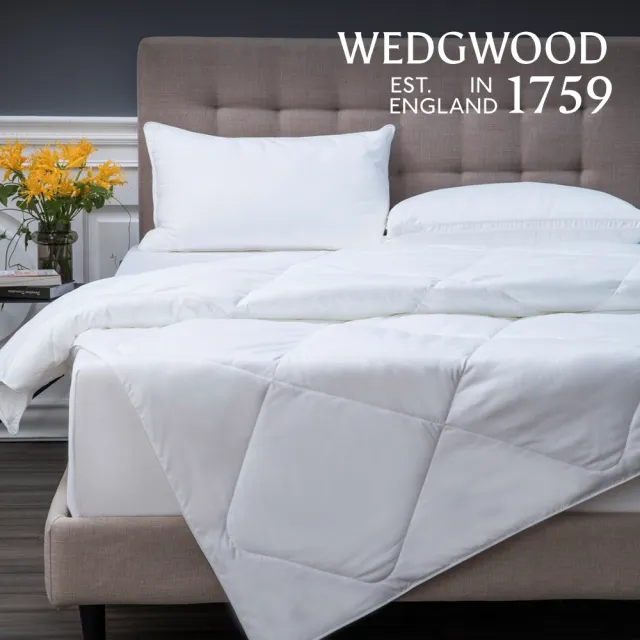 【WEDGWOOD】台灣製｜超細纖維科技羽絨 抗菌舒眠四季被(加大240x210cm)