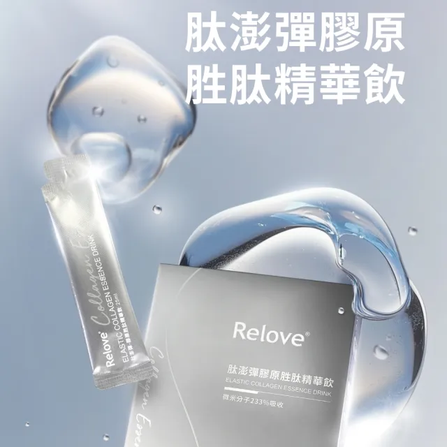 【Relove 官方直營】澎彈膠原蛋白精華飲2盒 共25mlx30包(日本大廠nippi 頂級魚膠原)