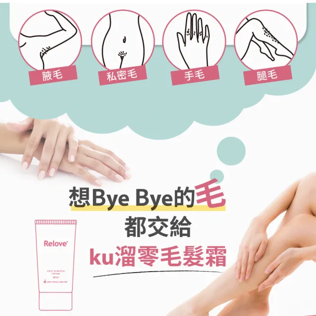 【Relove 官方直營】瞬淨-Ku溜零毛髮霜重量版200mlx3入組(2.5倍重量版、限量6折、輕鬆理毛零痛感)