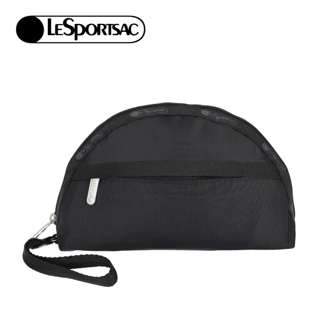 【Lesportsac】簡約手拿包 化妝包 收納包 送禮 禮物 推薦 女包(永恆黑)
