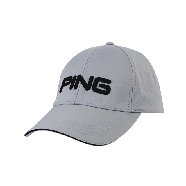 【PING】男款帽沿跳色高爾夫球帽-灰(GOLF/高爾夫球帽/配件/PQ25110-83)