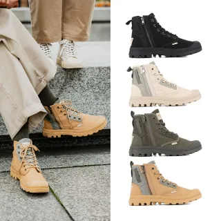 【Palladium】PAMPA DETROIT ZIP快穿菱格尼龍軍靴/休閒鞋-男鞋/女鞋-四色任選