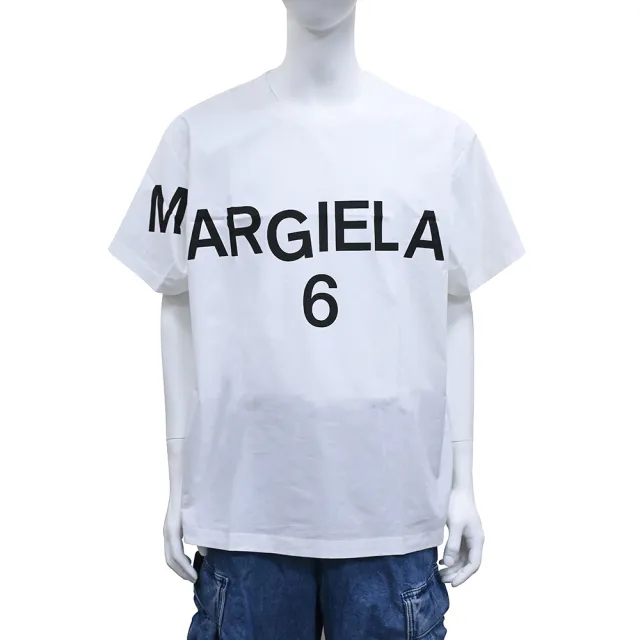 【MM6 MAISON MARGIELA】MM6 Maison Margiela字母短袖T恤(男女款/白)
