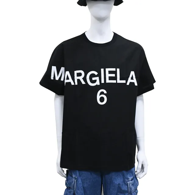 【MM6 MAISON MARGIELA】MM6 Maison Margiela字母短袖T恤(男女款/黑)