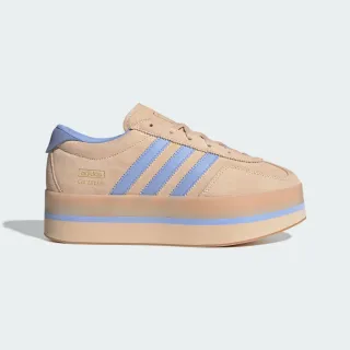 【adidas 愛迪達】GAZELLE STACK 運動休閒鞋 德訓鞋 滑板 復古 女鞋 - Originals JS3927