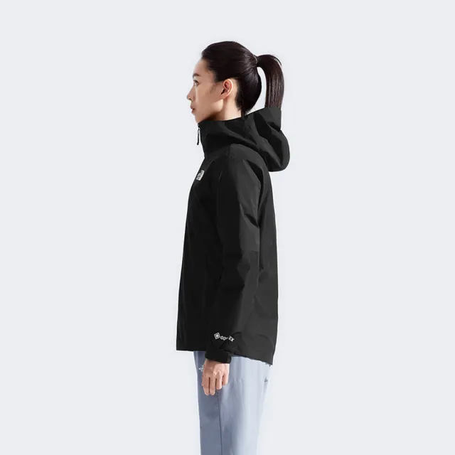 【The North Face】TNF 羽绒三合一防水外套 W MOUNTAIN LIGHT TRICLIMATE GTX JACKET-女 黑(NF0A8EWRGOE)