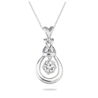 【Vividventure 亞帝芬奇】GIA 30分 FVS2 3EX 八心八箭 無螢光 天然鑽石 真鑽 項鍊 花漾幸福(14K金台)