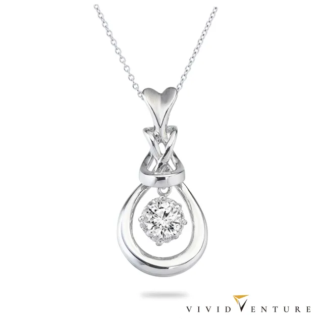 【Vividventure 亞帝芬奇】GIA 30分 FVS2 3EX 八心八箭 無螢光 天然鑽石 真鑽 項鍊 花漾幸福(14K金台)