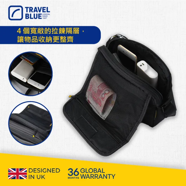 【Travel Blue 藍旅】雙11 都會斜背包 TB831