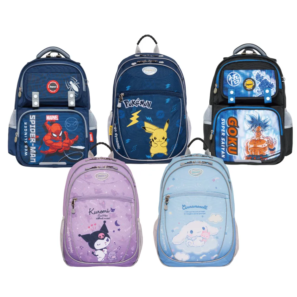 【IMPACT 怡寶】聯名輕量成長型護脊書包（寶可夢／大耳狗／酷洛米）｜momo限定(國小 小學 兒童 學生)