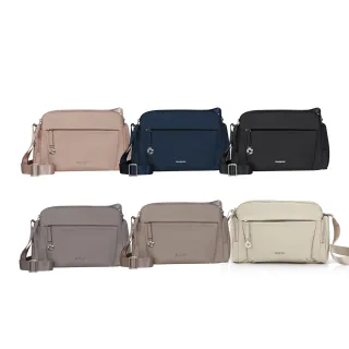 【Samsonite 新秀麗】MOVE 5.0 經典時尚輕量雙口袋記者包/斜背包/斜肩包/女包/側背包/單肩包(多色可選)
