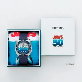 【SEIKO 精工】PROSPEX 大白鯊聯名 50週年限量 潛水機械錶(SRPL81K1／4R36-17H0B)