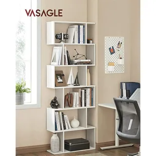 【hoi! 好好生活】VASAGLE 六格展示櫃/層架-典雅白 LBC61WT(租屋族/DIY家具)