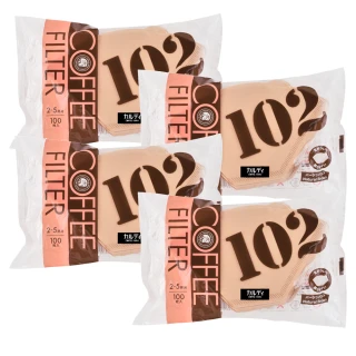 【咖樂迪咖啡農場】咖樂迪 咖啡過濾紙102(100枚/1份；共4份)