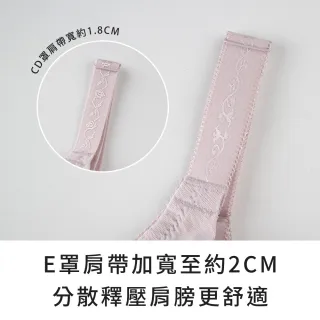 【玉如阿姨】PS修片女王內衣。高包覆托高修飾立體胸型 台灣製※0609黑(C.D.E罩 包覆 提托 大罩杯)