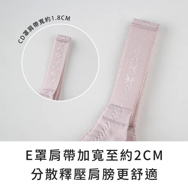 【玉如阿姨】PS修片女王內衣。高包覆托高修飾立體胸型 台灣製※0609藍(C.D.E罩 包覆 提托 大罩杯)