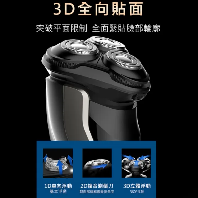 【SAMPO 聲寶】3D水洗三刀頭電動刮鬍刀/電鬍刀(EA-Z2431WL)