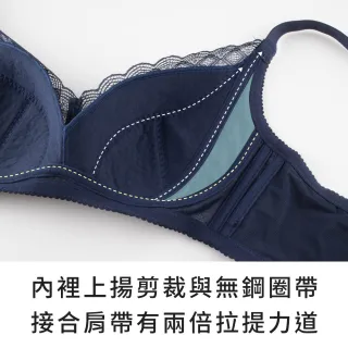 【玉如阿姨】自由幻夢內衣。無鋼圈包覆穩定日常不外擴 台灣製※0620粉藕(C.D.E.F罩 無鋼圈 機能 大罩杯)
