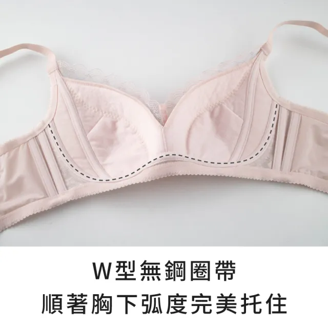 【玉如阿姨】自由幻夢內衣。無鋼圈包覆穩定日常不外擴 台灣製※0620深藍(C.D.E.F罩 無鋼圈 機能 大罩杯)