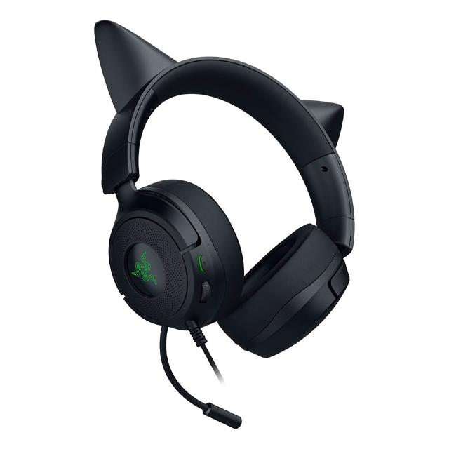【Razer 雷蛇】北海巨妖 Kraken Kitty V3 X 有線耳麥 - 黑色