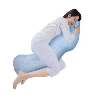 【日本旭川】AIRFit氧活力勁涼親膚長型多功能側睡枕1入(涼感 透氣 支撐 抱枕 可水洗 輔助枕 伊正真心推薦)