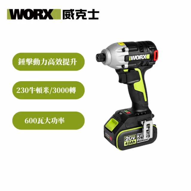 【WORX 威克士】20V 無刷鋰電 3 段速衝擊起子機 空機(WU290D.9)