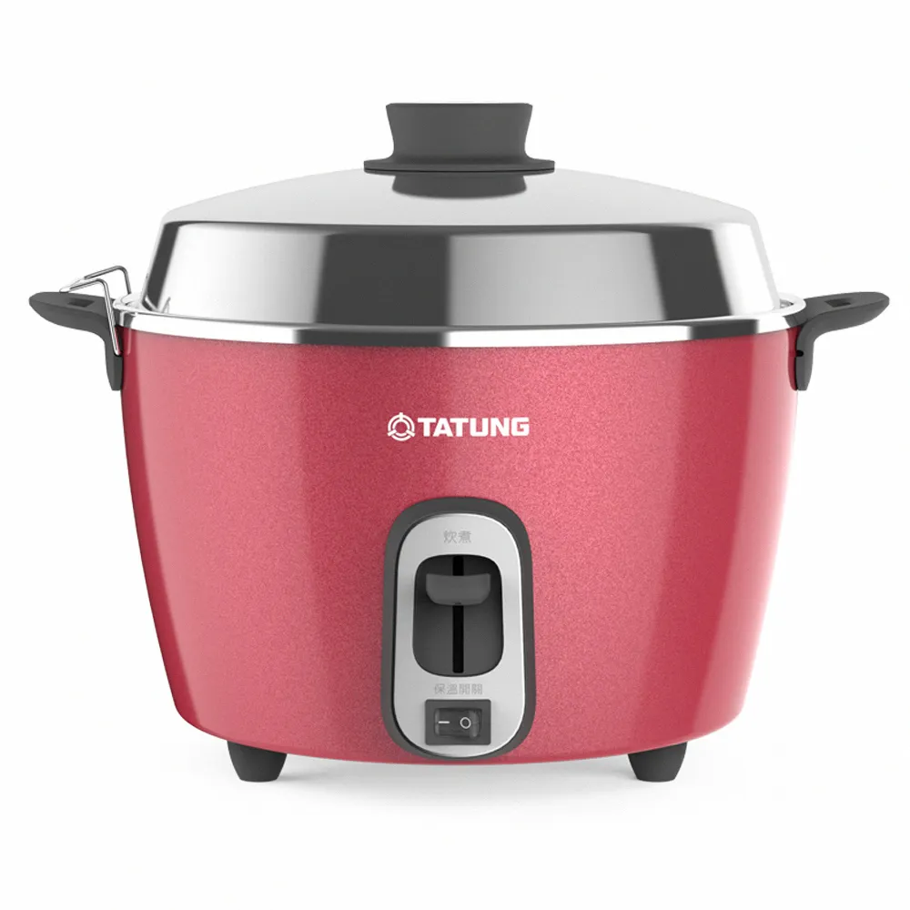TATUNG 大同】6人份非凡洋紅不鏽鋼配件電鍋(TAC-06R-NR) - momo購物網
