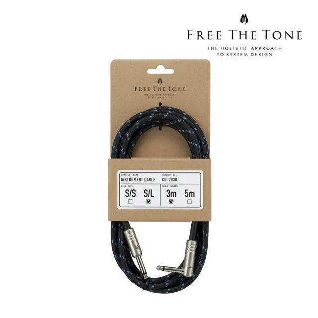 【FREE THE TONE】CU-7030 S/L 樂器編織導線 3米(原廠公司貨 商品保固有保障)