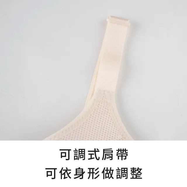 【玉如阿姨】輕舒呼吸內衣※0624膚(無鋼圈 舒適 低脊心 機能 托高 大罩杯 台灣製 B.C.D罩)