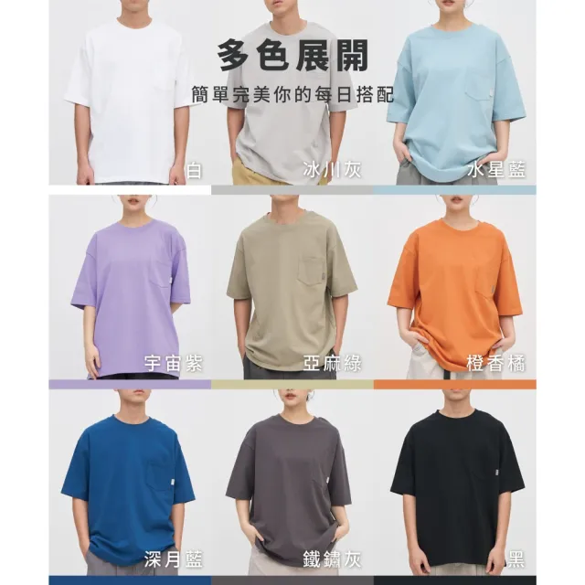【plain-me】短袖 重磅 短袖TEE 白TEE 素面短袖 純棉寬版_PLN0041