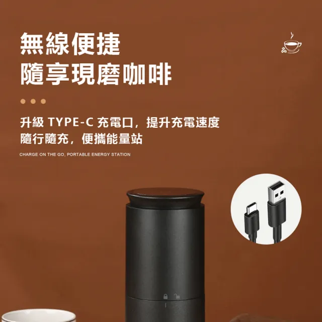 【IDREES 伊德萊斯】智能數顯電動咖啡磨豆機 五檔可調 研磨咖啡機(隨行磨豆器 磨粉機 咖啡杯 交換禮物)