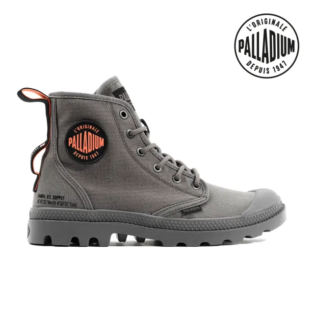 Palladium】PAMPA HI SUPPLY RS有機棉軍靴-中性-金屬灰(78881-043