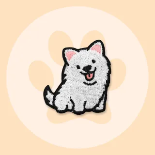 【QOQ】小狗貼布 刺繡貼布/可愛萌寵小狗圖樣刺繡貼布 DIY材料 衣物補丁 自黏膠款(17款任選)